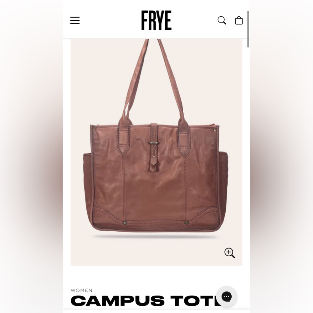 Frye Campus Leather Tote, Brown